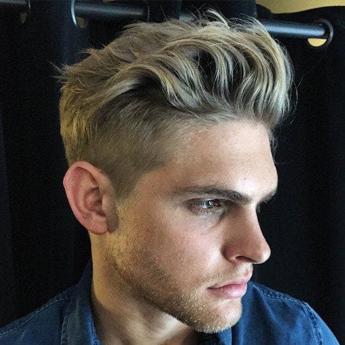 messy pomp hairstyles for men