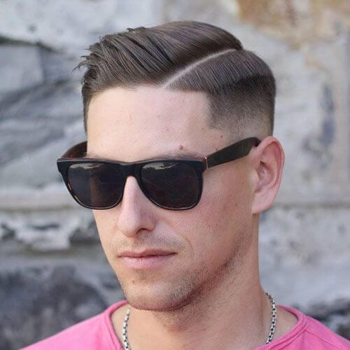 Hard Part Fade Hairstyles for Men