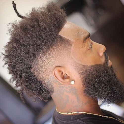 Black Men Haircuts Mohawk