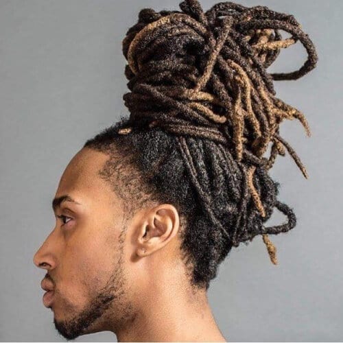 High Wrapped Dreadlock Styles for Men