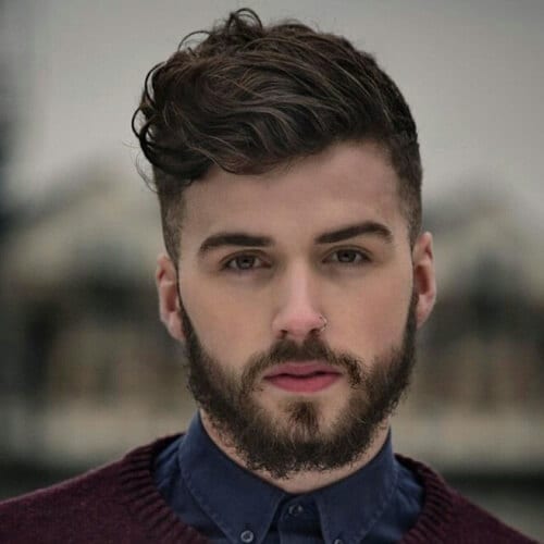 Quiff Hairstyle for Men with Wavy Hair