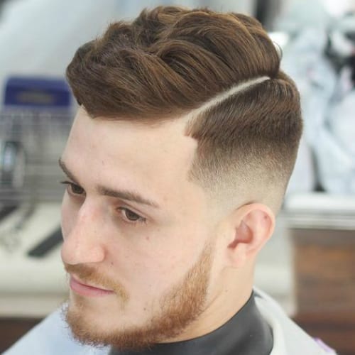 MEN HAIRSTYLE 2020  Hair style for round face one side cut