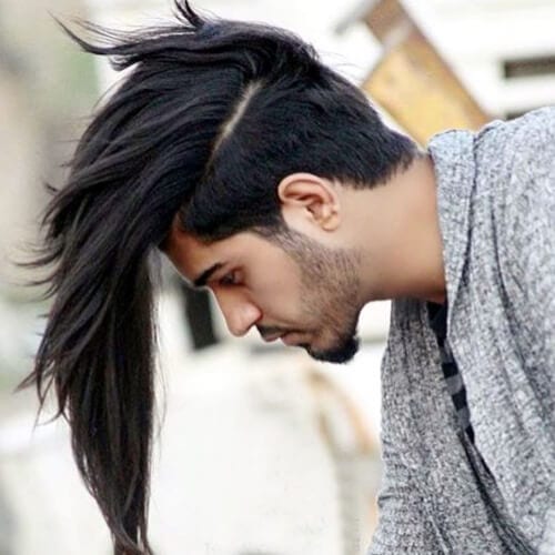 Men’s Undercut Hairstyle with Long Hair