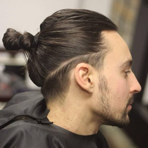 Small Undercut Hairstyle for Men with Long Hair