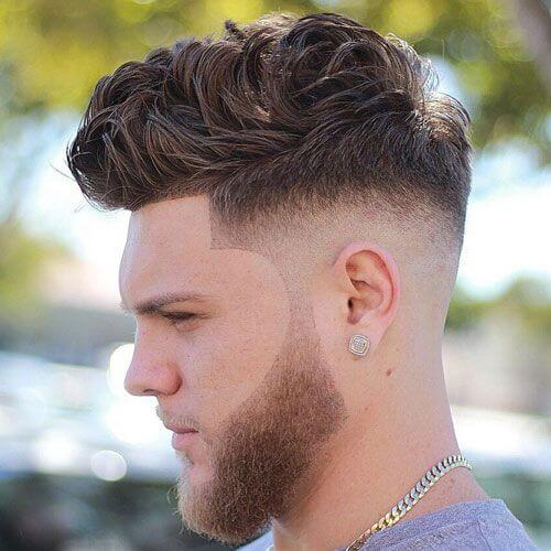 Thick Hair Temple Fade