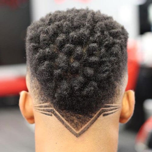 Afro Hairstyles for Men with Nape Designs