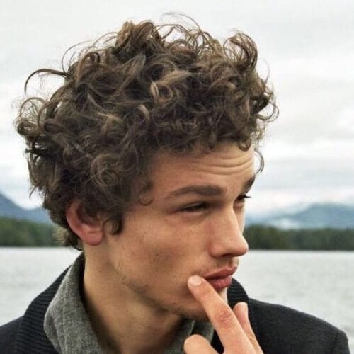 Curly Layered Haircuts for Men