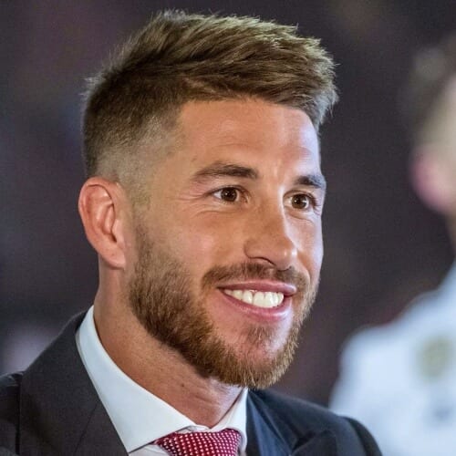 Sergio Ramos hajvágás vastag hajú férfiak számára