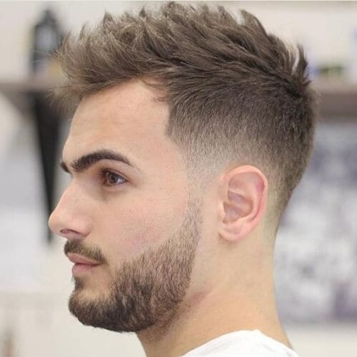 Spiky Hairstyles for Men with Low Fade