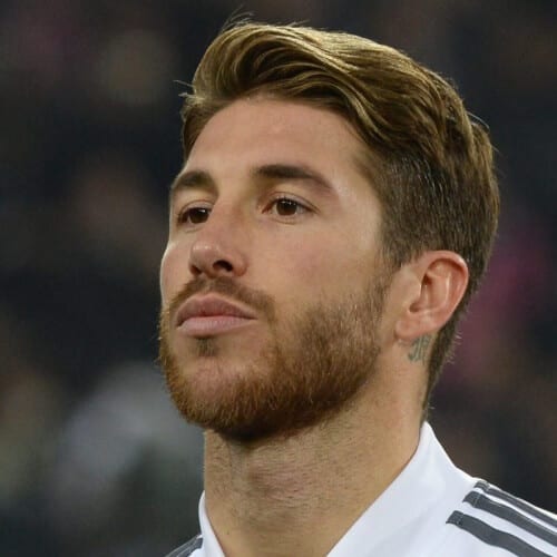 Gewellter Sergio Ramos Haarschnitt