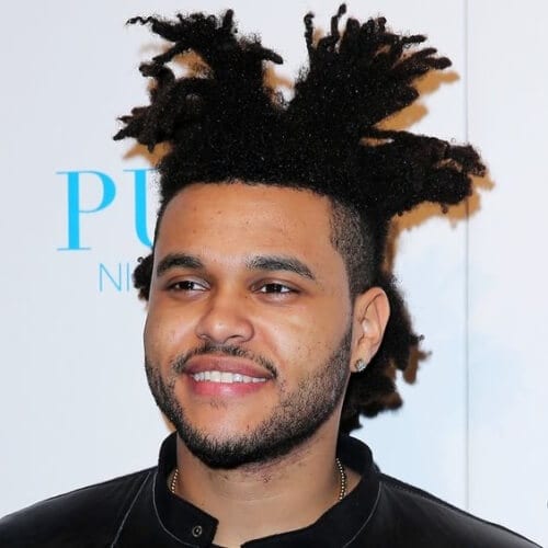 I capelli di The Weeknd con styling sezionato