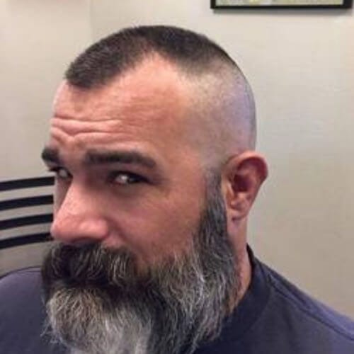 56 Trendy Bald Fade with Beard Hairstyles - Men Hairstyles 