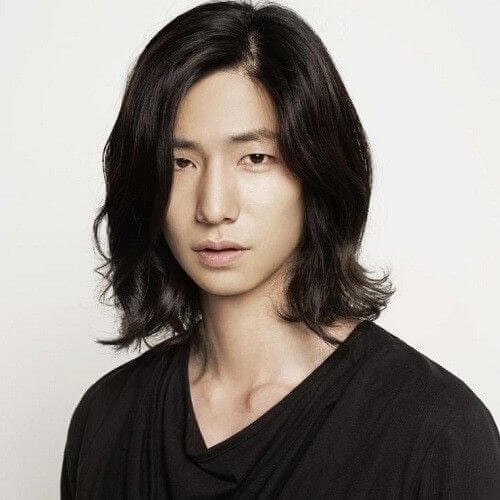 korean long hair style