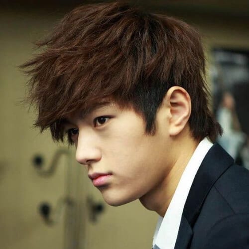 teenage schoolboy korean men haircut