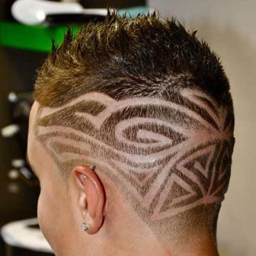 tribal hair designs for men