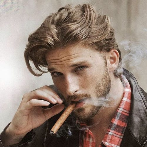 cool man smoking