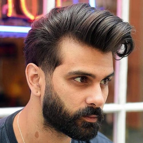pompadour with receding hairline 