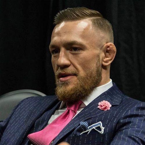 Temp Fade + Hård Del + Side Slick-Conor McGregor Haircut