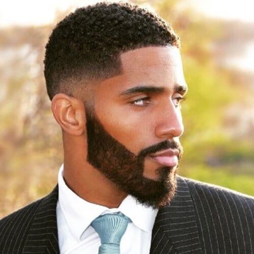 Afro-Textured Low Maintenance Mens Haircuts for Thick Hair