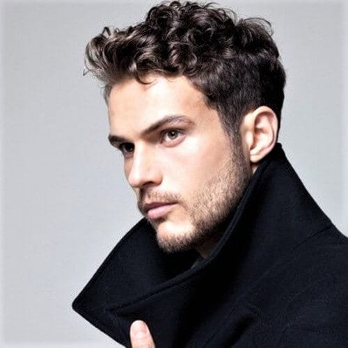 Curly Low Maintenance Men's Haircuts for Thick Hair