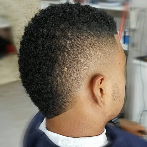 Burst Fade Types of Haircuts for Black Men