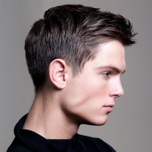 Short Business Haircut with Longer Top