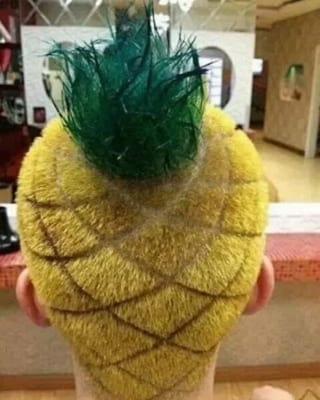 the pineapple hairstyle - worst haircuts for men