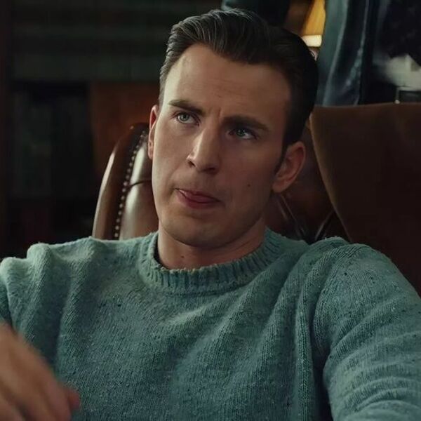 Simple Low Fade Captain America Haircut - Chris Evans wearing a knitted sweater.