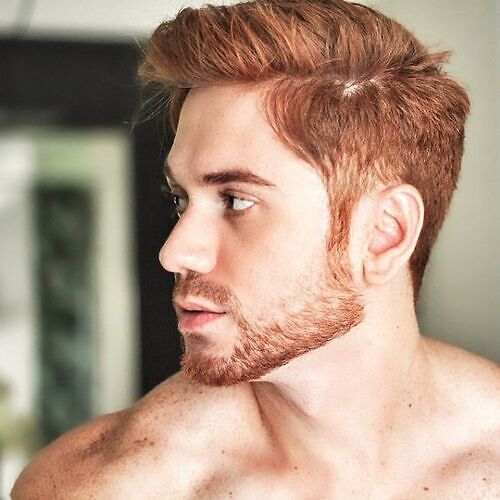 Copper Brown Hair Color for Men