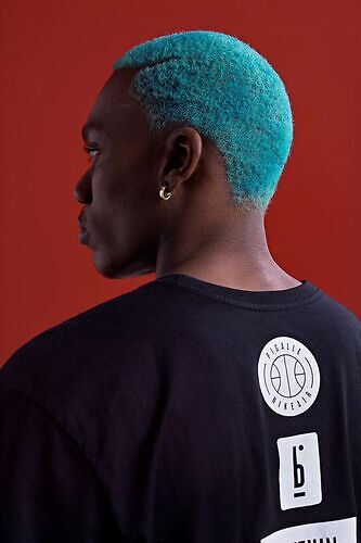 Cool Turquoise Hair Color for Men