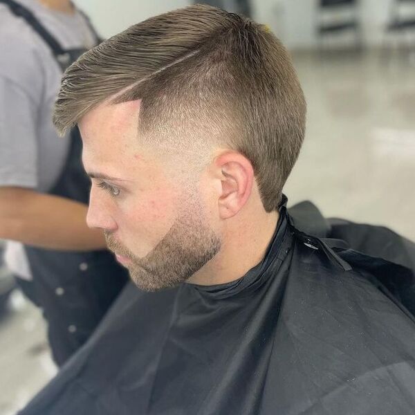 Low Taper Fade - wearing a silky black cover