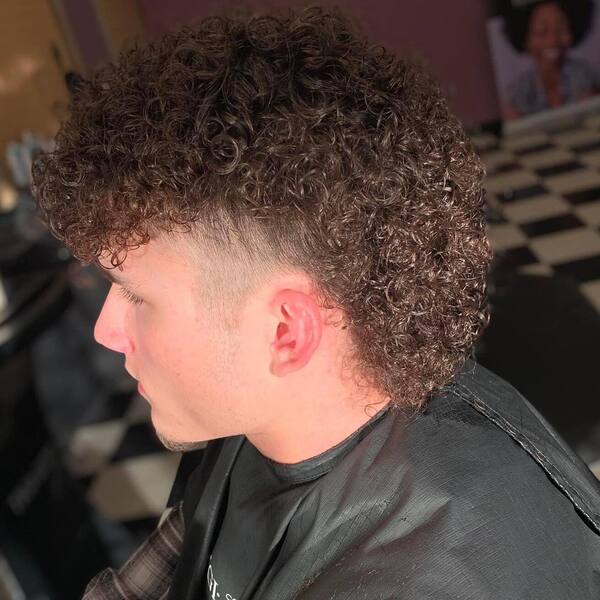 Baseball Haircut - wearing checkered and black cover