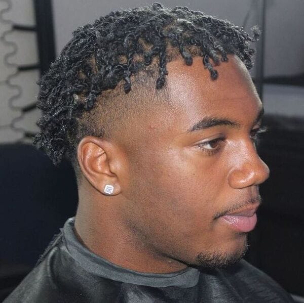 Fringe twisted box haircut men - undercut fade example 2025