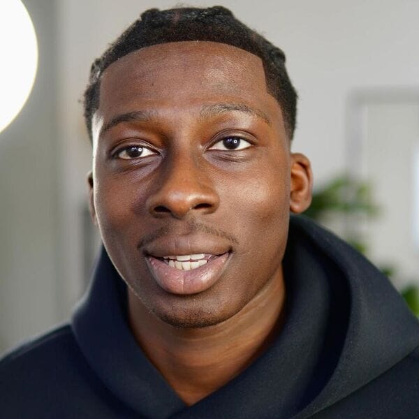 Box haircut men with tight braids - taper fade example 2025