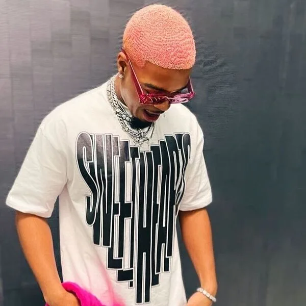 a man wearing color pink shade