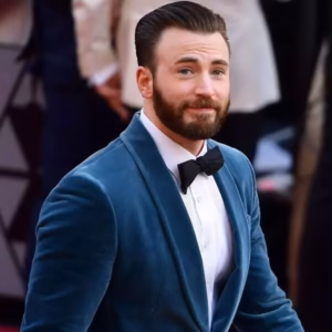 Shiny slick back Captain America haircut